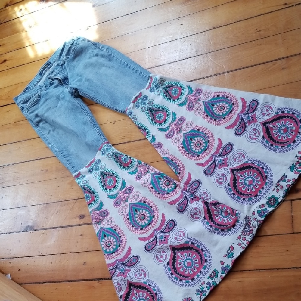 Mandala Bell Bottoms Jeans